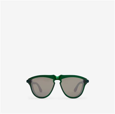 Tubular Sunglasses in Dark forest green .